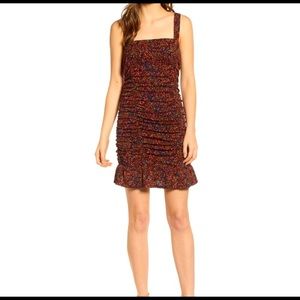 Leith floral mini dress